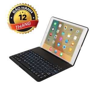 Bàn phím iPad Pro 105 Bluetooth Keyboard kiêm ốp lưng F105 tích hợp đèn LED