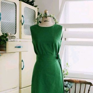 ĐẦM LINEN D021
