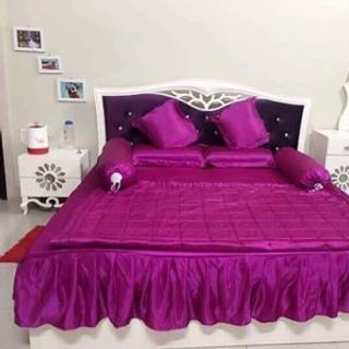 Set chăn Ga phi lụa bóng của Thái Tuấn