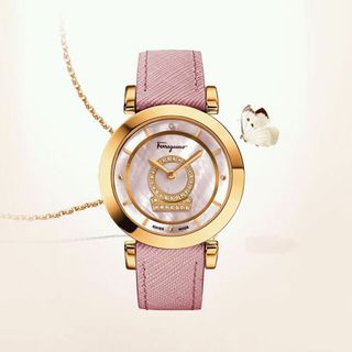 Đồng hồ Ferragamo FQ 4200014-minuetto Pink Mop Dial