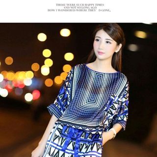 SET QUẦN NGẮN PHI LỤA IN HỌA TIẾT