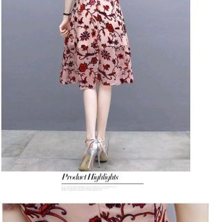 ĐẦM VOAN TAY CON HỌA TIẾT