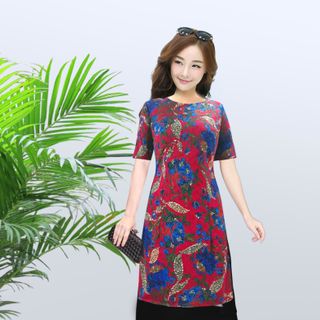 ÁO DÀI CÁCH TÂN GẤM THUN BIGSIZE