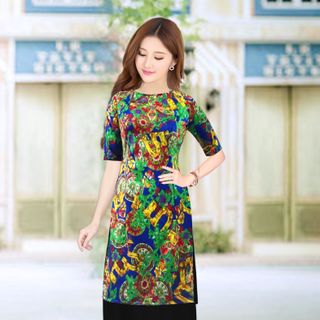 ÁO DÀI CÁCH TÂN GẤM THUN BIGSIZE