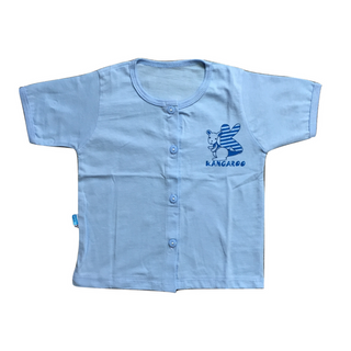 Áo sơ sinh màutay ngắn Baby Leo size 1 từ sơ sinh - 5kg