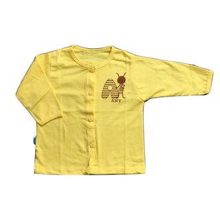 Áo sơ sinh màu tay dài Baby Leo size 1 từ sơ sinh - 5kg