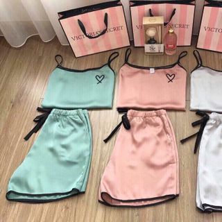 Bộ ngủ lụa 2 dây
