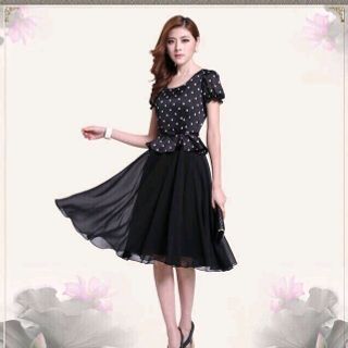 ĐẦM XOÈ CHẤM BI TÙNG VOAN