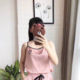 Bộ ngủ lụa 2 dây