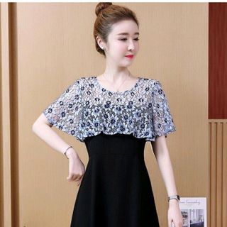 đầm phối ren tô châu hàng đẹp