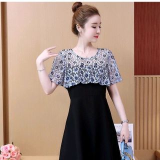 đầm phối ren tô châu hàng đẹp