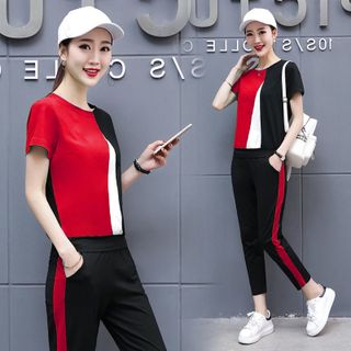 Set Bộ Dài xanh Lá Phối Màu