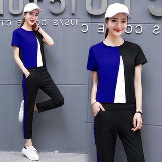Set Bộ Dài xanh Lá Phối Màu