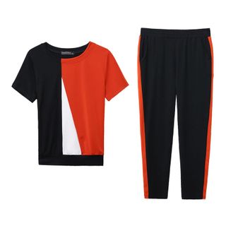 Set Bộ Dài Tím Phối Màu