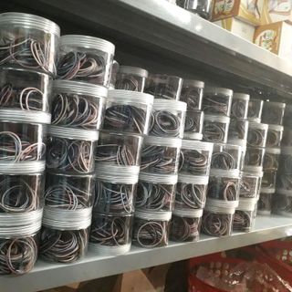 hộp 100 dây buộc tóc nữ siêu dai