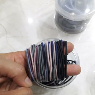 hộp 100 dây buộc tóc nữ siêu dai