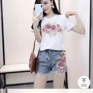 Set thêu hoa 3D hàng Quảng Châu