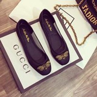 giày búp bê lưới con ong