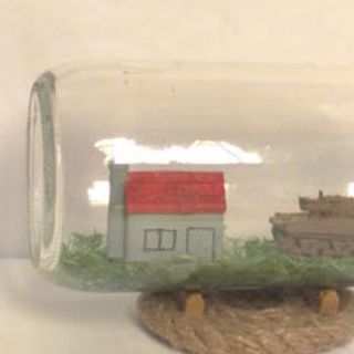 Mô hình Tank Sherman ButterFly 2 trong chai