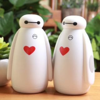 bình nước giữ nhiệt inox 280ml baymax dễ thương
