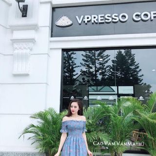 đầm xoè chun ngực