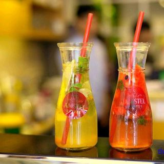 Chai thủy tinh miệng loe phễu Love 350ml