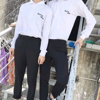 ÁO THUN NAM NỮ CỔ TRỤ TAY DÀI