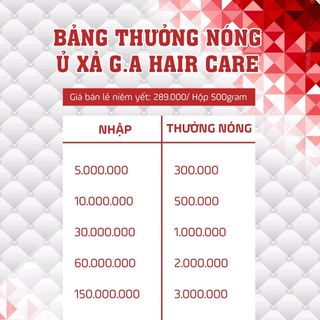 Ủ tóc Phục Hồi GA HAIR CARE kích thích mọc tóc phụ hồi hư tổn
