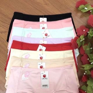 Quần cotton thêu hoa hồng