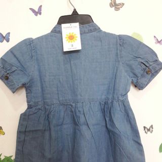 Đầm denim bé gái hàng thiết kế bỏ
