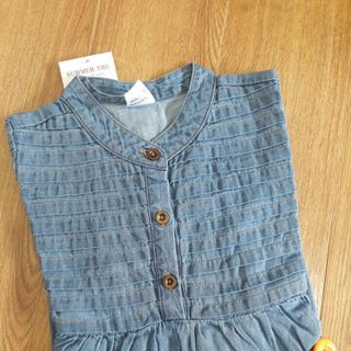 Đầm denim bé gái hàng thiết kế bỏ