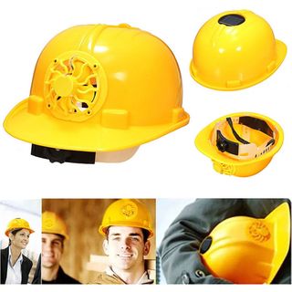 Nón Bảo Hộ Có Quạt Pin Mặt Trời - Nón Bảo Hộ Công Trình Có Quạt Gió