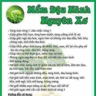 Mầm đậu nành huệ beauty giữ gìn nết thanh xuân