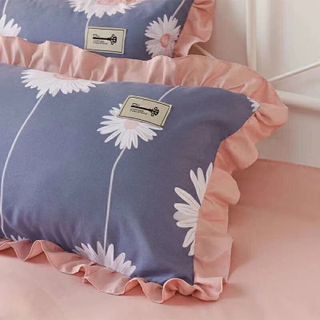 BỘ CHĂN GA GỐI COTTON CÚC HỌA MI