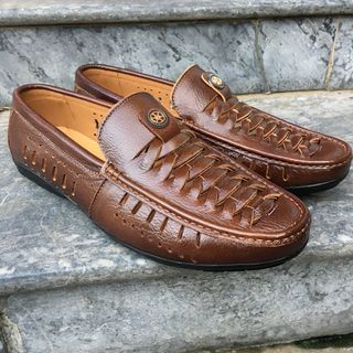 Giày nam da BÒ thật đi Mùa hè