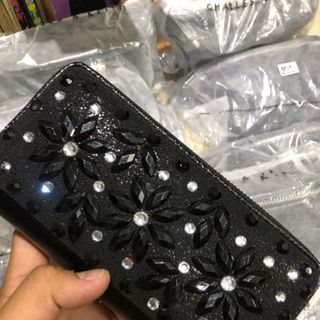bóp kim sa QC size 20 đen bạc đồng