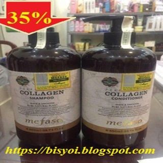 Thông tin sản phẩm Bộ dầu gội xả Collagen Mefaso