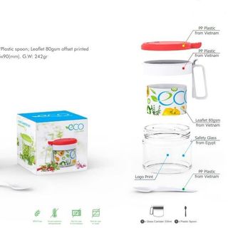 Hũ đựng gia vị nắp thiếc