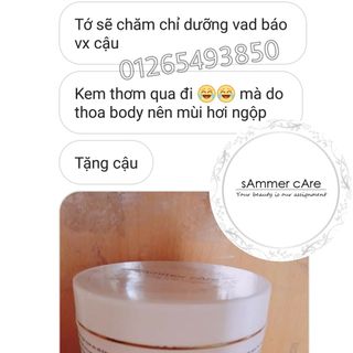Kem dưỡng trắng da toàn thân handmade body sammer care - an toàn và hiệu quả
