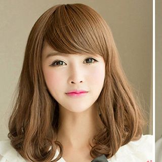 Bộ Tóc Uốn Ngang Vai Mái Xéo MHS008 Tặng trùm tóc đến hết ngày 30/6