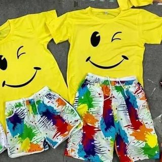 sỉ áo thun gia đình mặt cười