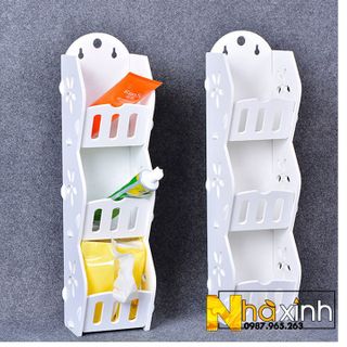 Kệ 3 tầng gỗ lắp ghép tiện dụng