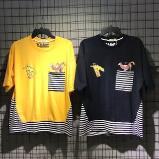 Ảnh thật 100 ÁO THUN PHỐI TÀ - cotton