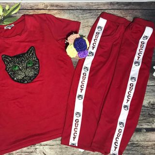 BỘ THUN COTTON MÈO SIÊU YÊU CHO NÀNG BÉO