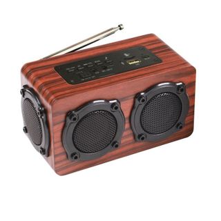 Loa Bluetooth gỗ nghe hay Super Bass HIFI Stereo speaker nghe radio tốt giá rẻ giá sỉ