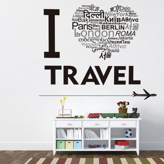 Decal tôi yêu Travel