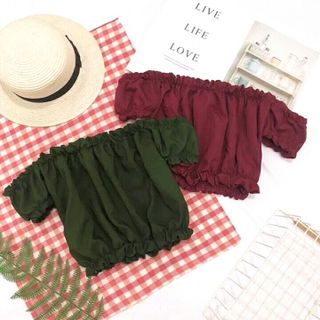 Áo Trễ Vai Croptop