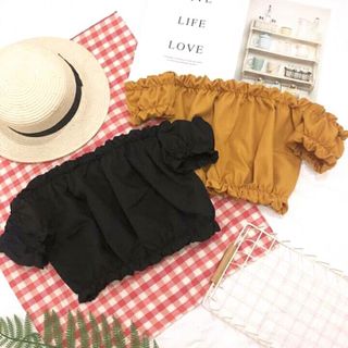 Áo Trễ Vai Croptop