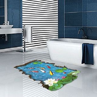Decal Ao Sen và Hồ Cá