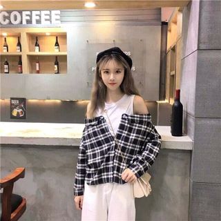 Áo Sơ Mi Trễ Vai
